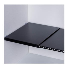 Home in Bold Adjustable Locker Shelf Organizer | Heavy Duty Metal 9.25”-16.5” Expandable Shelf for Kitchen Cabinet Organizer | Black Locker Shelf for School Locker, Home & Gym | Small Locker Shelf