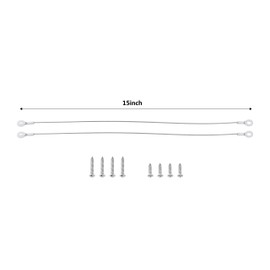 Iparts Stainless Steel Cooler Lid Strap Replacement for Igloo Coolers and Coleman Coolers, Set of 2