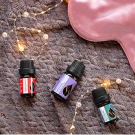 Set of 3 "Träum süß" Organic Essential Oils Lavender (10 ml) + Roman Chamomile (5 ml) + Real Balm (5 ml) | 100% Natural | Undiluted | Organic Certified | Top Quality from Family Business | Vegan