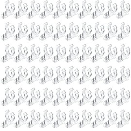 200 Pieces 1/2 Inch LED Rope Light Clips Holder with 400 Pieces Screws Clear PVC Mounting Rope Light Clips for Christmas Hanging Outdoor Wall Mount LED Light, Family Parties Wedding Ceremonies