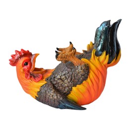 Drinking Rooster Wine Bottle Holder French Country Farm Style Kitchen Decor for Gamecock Fans Wine Rack