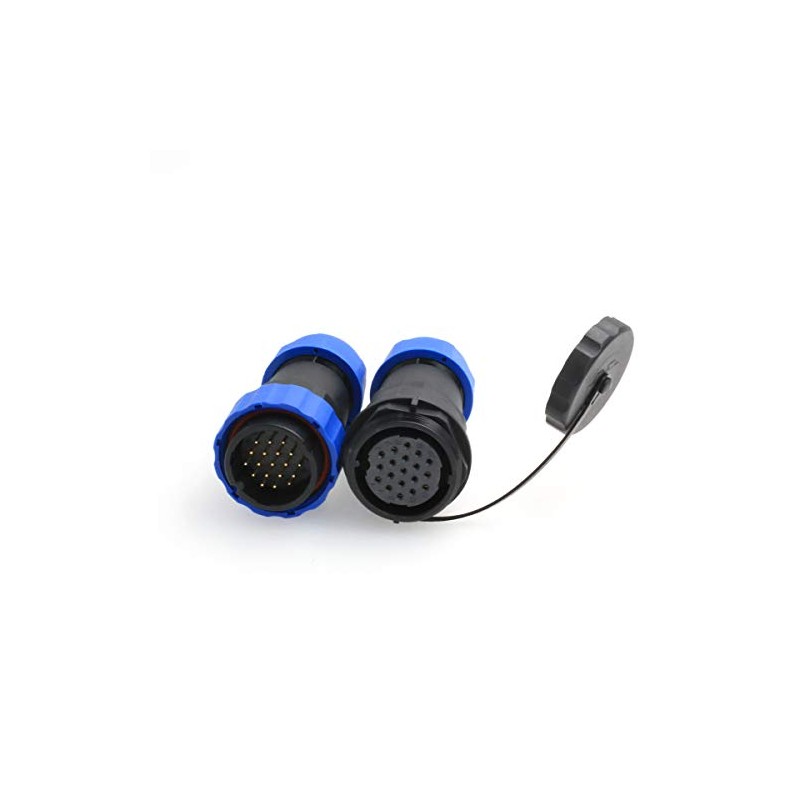 DRRI HE29 19pin 28mm 5A 250V Waterproof Circular Connector Threaded