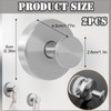 2 Pcs Metal Suction Cup Hooks, Bathroom Vacuum Suction Hooks
