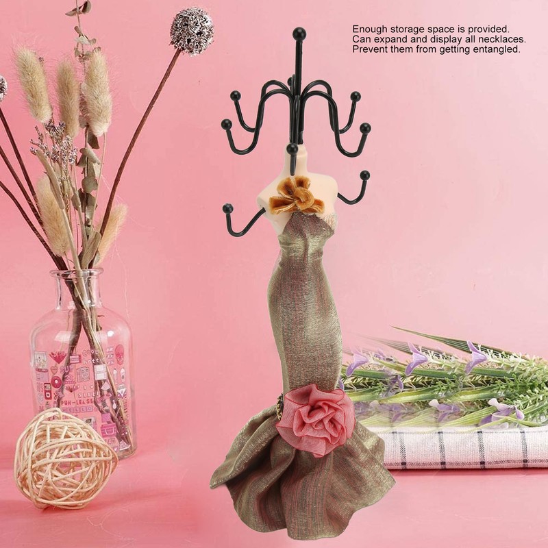 Jewelry Display Stand Ring Necklace Holder Model Figurine Home Decoration