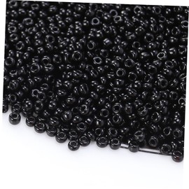 IWOWHERO 15000pcs Black Glass Beads DIY Bracelet and Necklace Making Supplies for Crafts Creativity and Jewelry Design