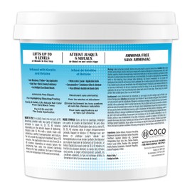 Cocohoney VR Bleaching Hair Powder Extra Strength Lightener Toner 8.75 oz | Blue, Made in Italy, 250 g