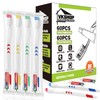 VKshop Bulk Disposable Toothbrush with Toothpaste, 60PS Individually Wrapped Travel