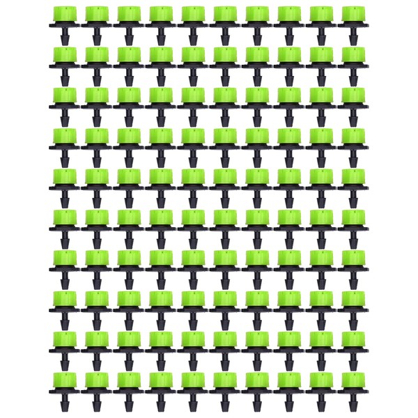 100 Unidades de Gotero de Riego de 8 Orificios, Emisor