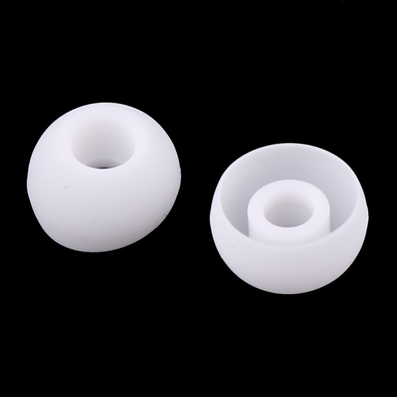 uxcell Silicone Replacement Earbud Tips, 50 Pcs 4mm Inner Hole