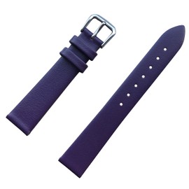 MZBUTIQ 8 mm Dark Purple Thin Genuine Slim Leather Replacement Watch Band Soft Durable for Women