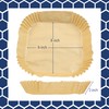 8 Inch Square Unbleached Disposable Parchment Air Fryer Liners 40