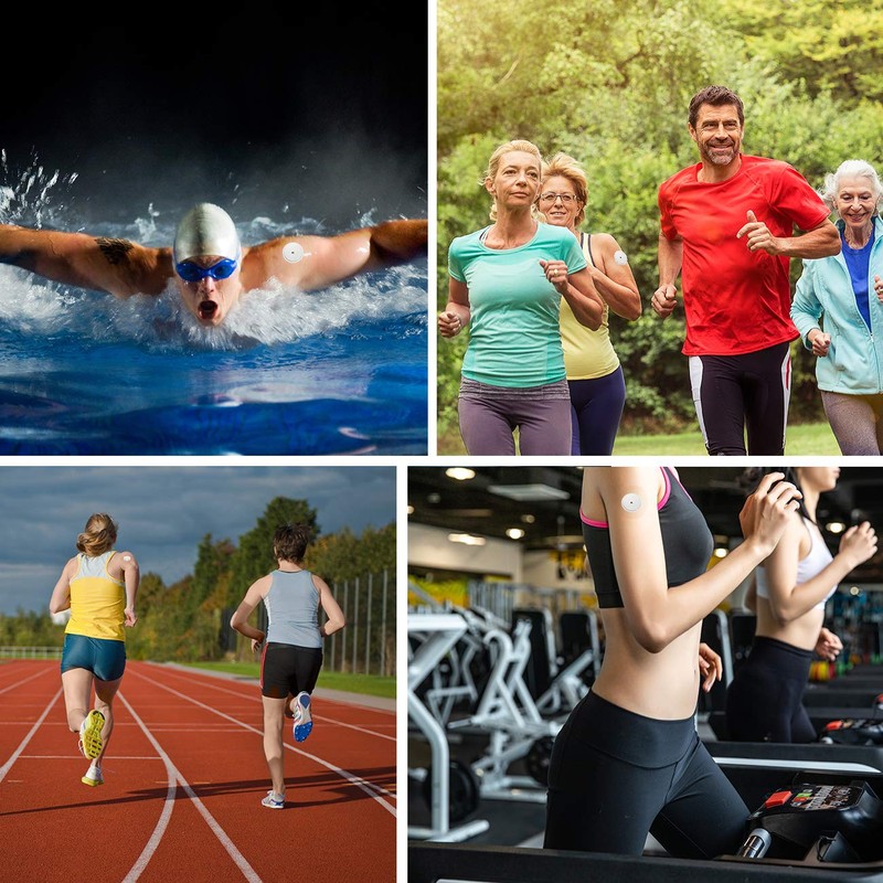 Sensor Covers for Libre 1/2/3-50 Pack Waterproof Adhesive Patches,Transparent CGM