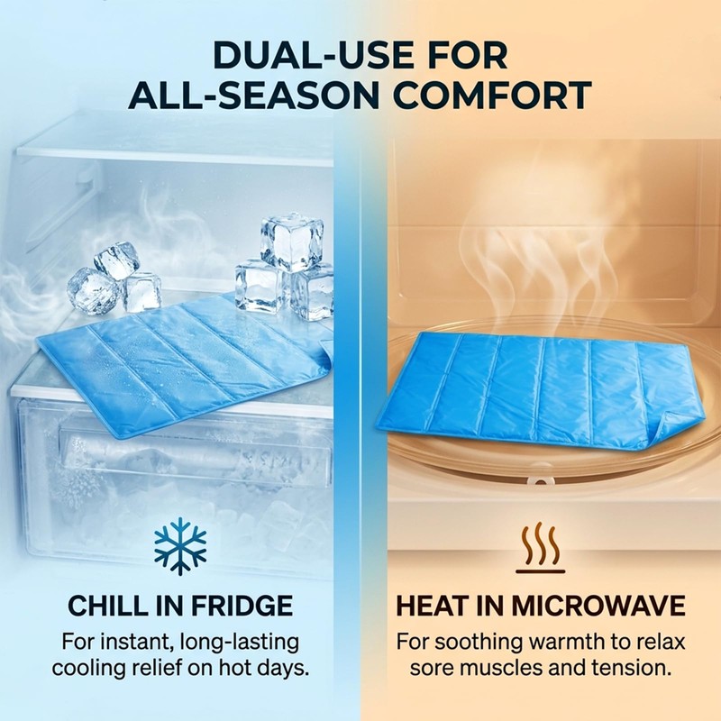 35"x23" Extra Large Full Body Ice Pack - Reusable Gel
