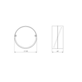 Steinberg14 Round Ø 125mm / 4 Inch Connector with Backflow Valve, Connector for Ventilation Pipe Made of PVC