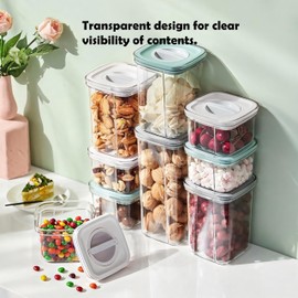 EleganceEssentials Container Set, Canisters Sets for the Kitchen, Flour Sugar Storage Containers, Airtight Food Storage Containers, Food Storage Containers with Lids Airtight (Green, 5-Piece)