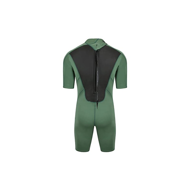 Typhoon Mens Storm3 3/2mm Shorty Wetsuit - Black Green -