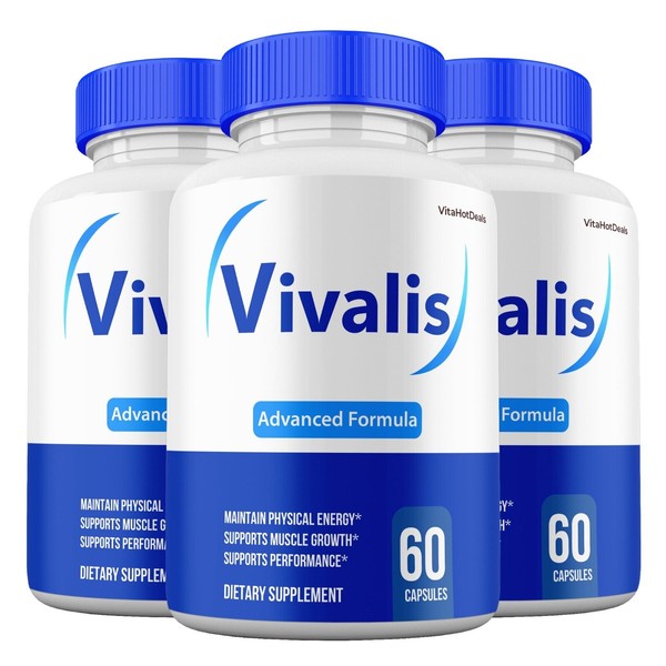 Vivalis Supplement For Men, Maximum Strength, Vivalis Pills (3 pack)