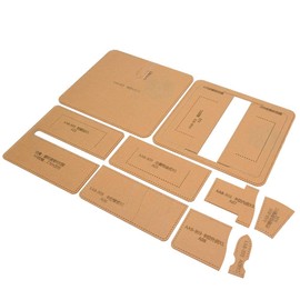 Wallet Making Template, Leather Wallet Making Stencil Kit, Long Wallet Pattern Transparent Acrylic Stencil for Leather Craft Quilting Sewing Tool