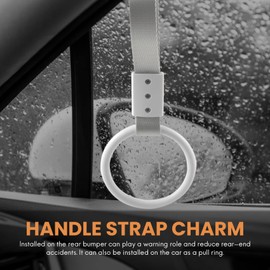 Yuikome JDM Tsurikawa Ring Bus Bracelet Pendant Round Cargo Strap for Cars Made of Nylon + Plastic