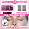 Individual Eyelashes 812pcs Cluster Lashes Kit with 2 Set of