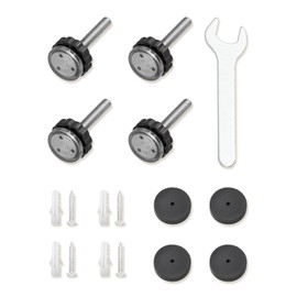 COMOMY Spindle rods and Wall Cups for COMOMY Pet Gate (Black) (Black)