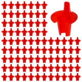 100pcs 02-55035 Anti-Short Bushing, 5/16 Inch FMC Electrical Cable Bushing Red Head Electrical Wire Connectors for 14/2-12/2 Cable