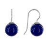 LES POULETTES BIJOUX - Sterling Silver Earrings Sodalite Pearls, Sterling