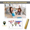 Global Walkabout Map with Flags background – Deluxe Travel Size