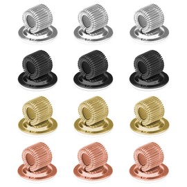 Sekonow 12Pcs Adhesive Pen Holder, Manganese Steel Pen Clip Holder with Elastic Spring Pen Loop, Stick on Pencil Pen Holder for Notebook Clipboard Whiteboard Refrigerator Car