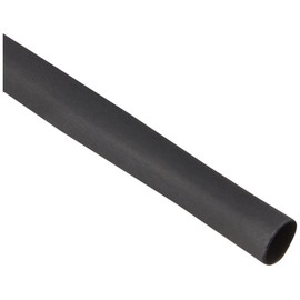 TRUSCO TRP3.51.52MBK Heat Shrink Tubing, 2:1 Shrinkage Ratio, Black
