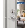 (2 Pack) Keyed Alike Front Door Lever Lockset with Single