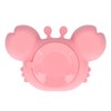 Crab Suction Plate with Suction Cup Base Silicone Divided Plate