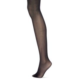 Gunze Women's Tuche Stockings, Mini Diamond Pattern, Difficult to Run Out, Set of 2 Pairs of Same Color, Black