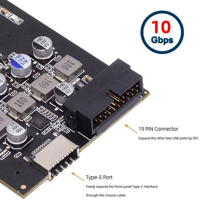 chenyang 4 Port PCI-E 4X to USB A/USB C/USB 3.0