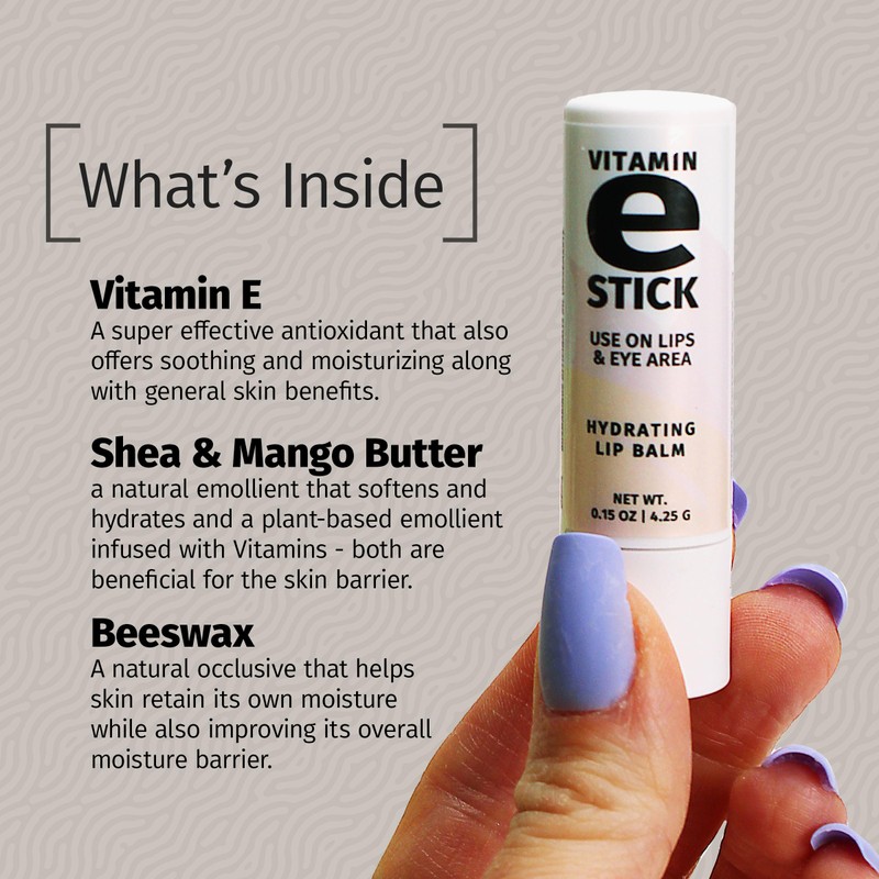 Reviva Labs Vitamin E Stick - Hydrating Lip Balm for