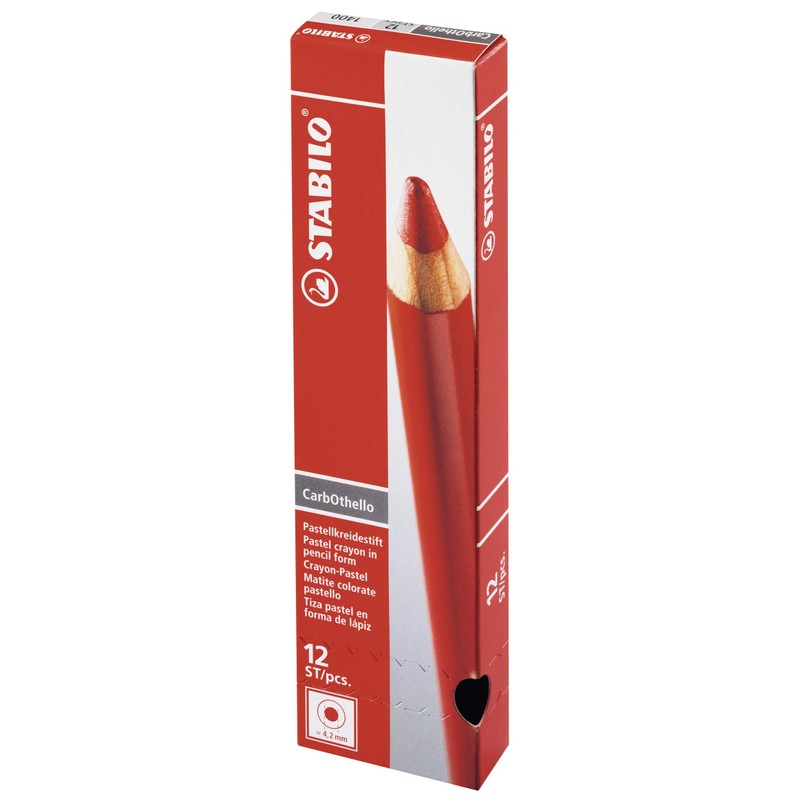 STABILO Chalk-Pastel Pencil CarbOthello - Pack of 12 - Caput