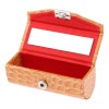 Estuche De Lápiz Labial Individual De Pu Para Rojo Naranja