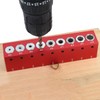 FTtool Drill Stand Aluminum Round Bar Wood Hole Making Locator