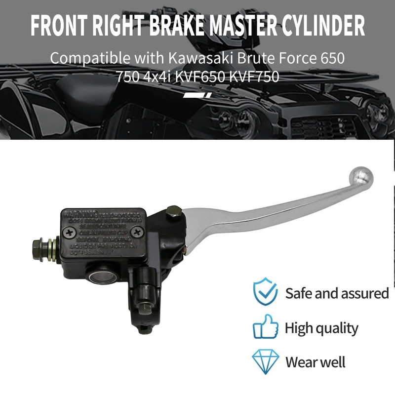CADUFUELLY Brake Master Cylinder Replacement for Kawasaki Brute Force 650