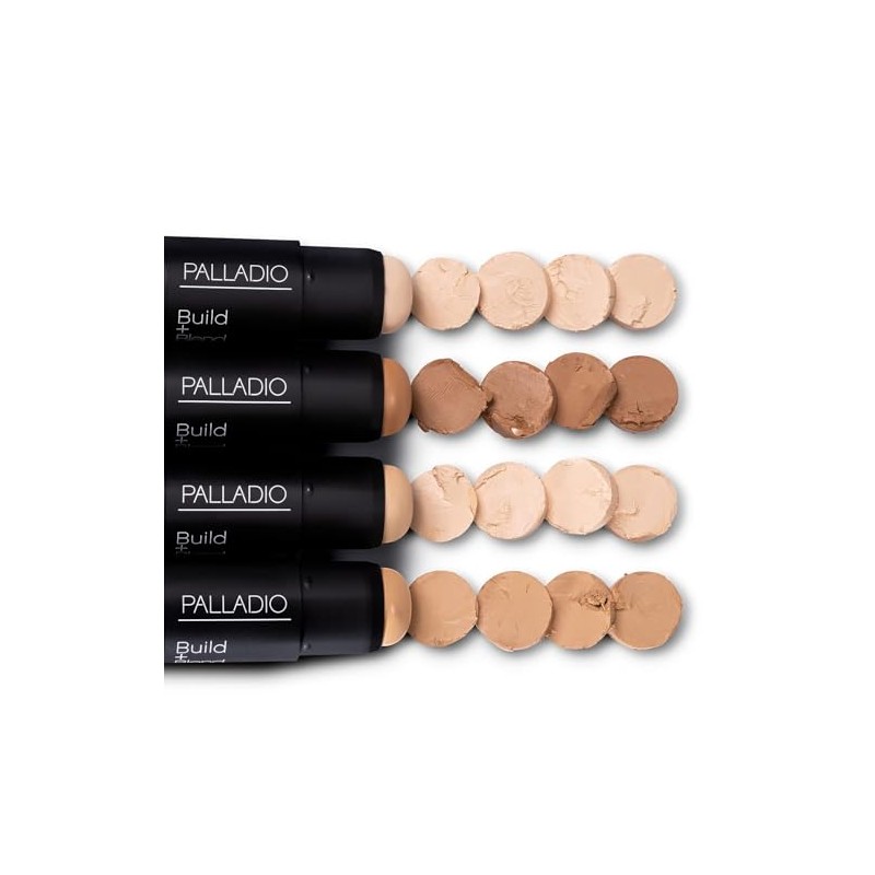 Palladio Build Blend Base de Maquillaje en Barra, Cobertura Media,