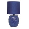 Ceramic Table Lamp with Shade (Eclipse) (Navy)