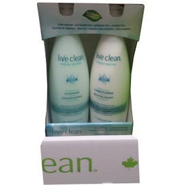 Live Clean Fresh Water hydrating shampoo & conditioner set, 2 x 1L
