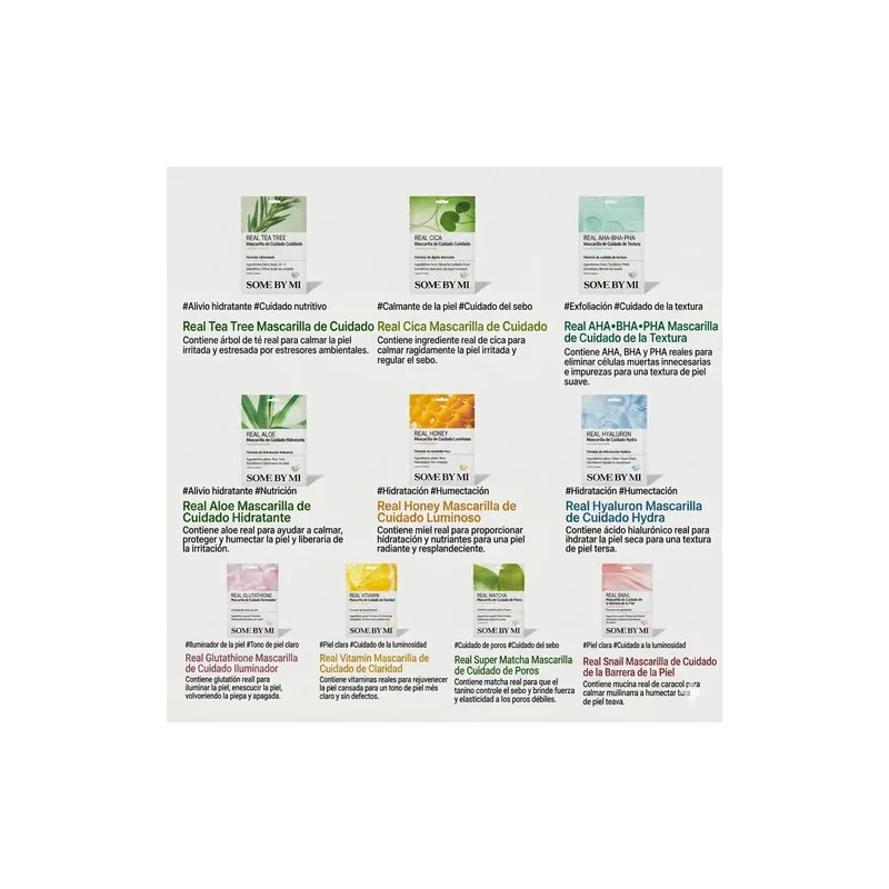 Set Mascarillas Coreanas 10 Pzs Korean Sheet Mask Set, 10