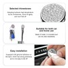 DACIRTY 4 PCS Bling Car Mini Hooks, Rhinestone Encrusted Round