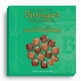 Bissinger's European Chocolates, Bissinger's Salted Caramels, 16 Piece Gift Box