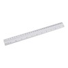 D.RECT 30cm Aluminium Ruler | School Office Home | Silver