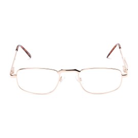Rectangle Reading Glasses in Gold by Readers.com | The Anderson | +2.50