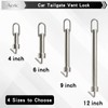 Aezic Car Tailgate Vent Lock, Stainless Steel Tailgate Stand Off