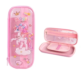 Ccomage 3D Unicorn Pencil Case Cute Pencil Pouch Large Capacity Waterproof Pen Bag School Supplies for Boys and Girls Durable Bag Back to School Gifts, Christmas Gifts(23 x 10 x 4cm)