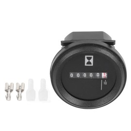 52mm Hour Meter Accurate Stable Time Efficiency Monitoring Quartz Hour Gauge for Excavators Tractors